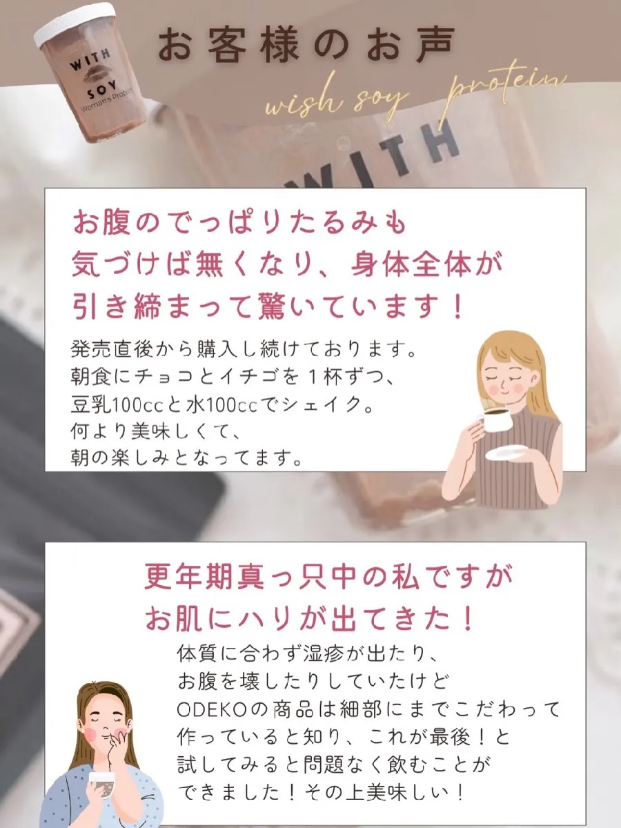 WITH SOY Woman’s Proteinを